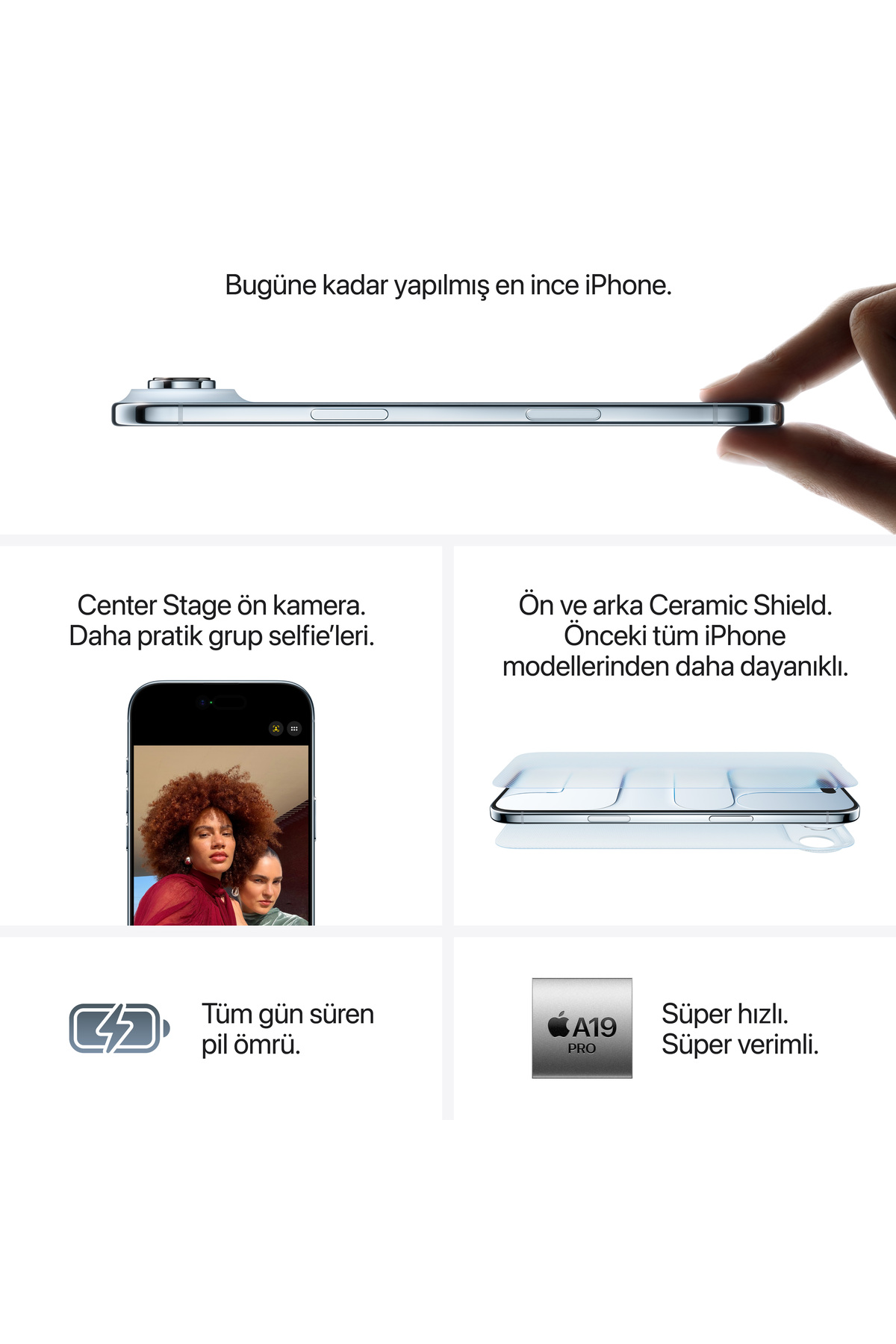 iPhone Air 256GB Pamuk Beyazı - Görsel 6